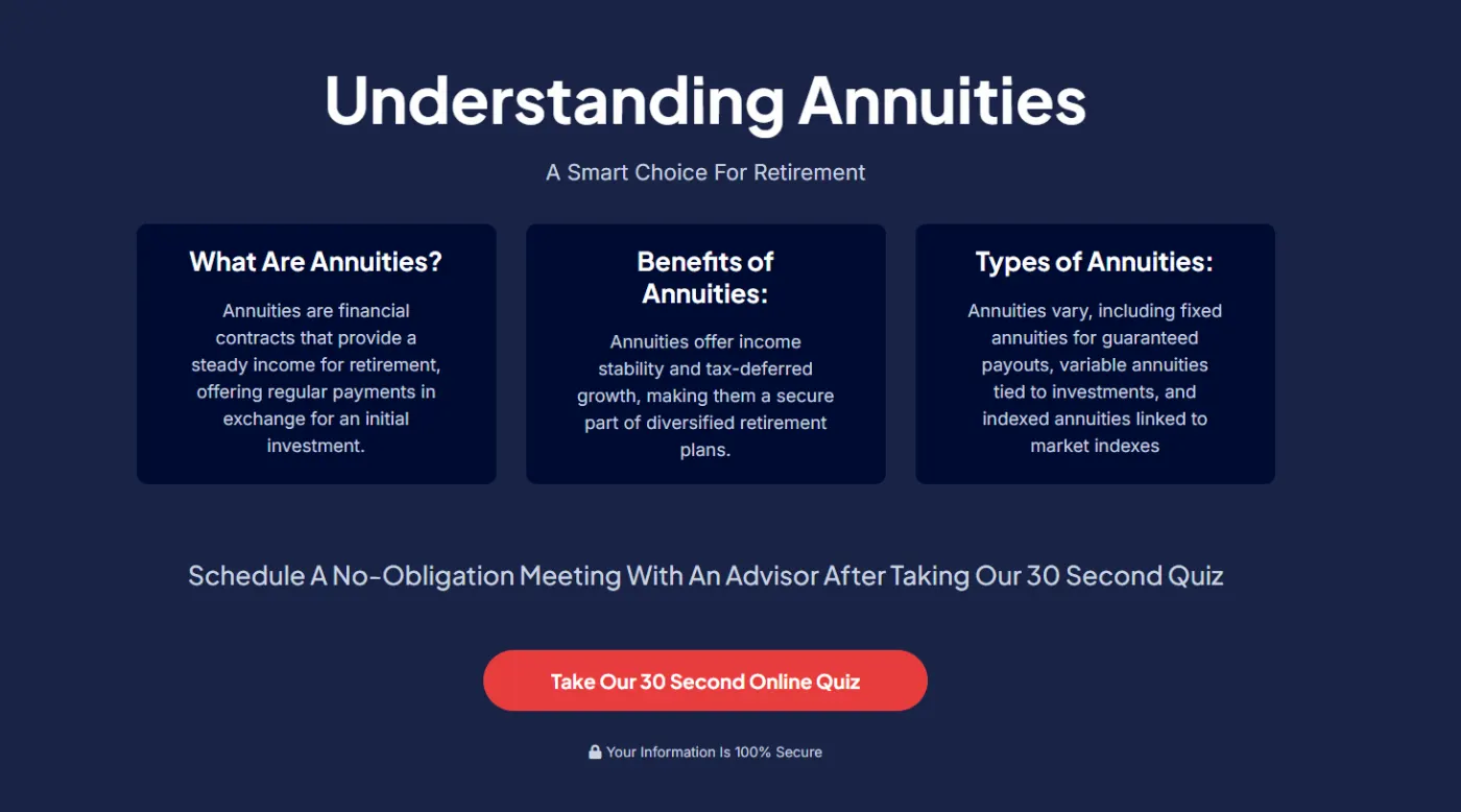 Annuities & IUL snapshot screenshot