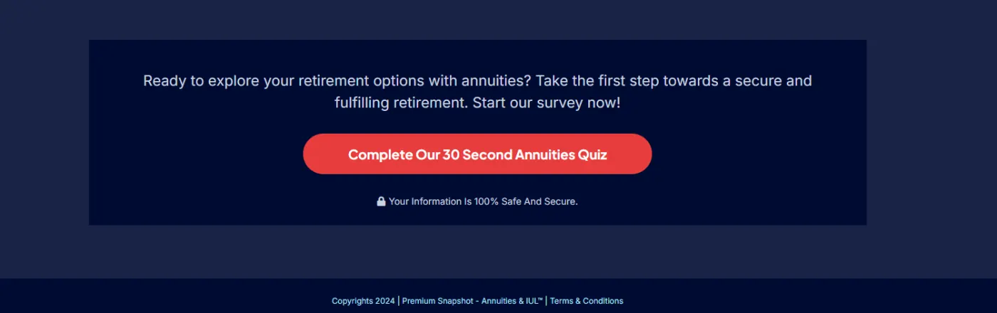 Annuities & IUL snapshot screenshot
