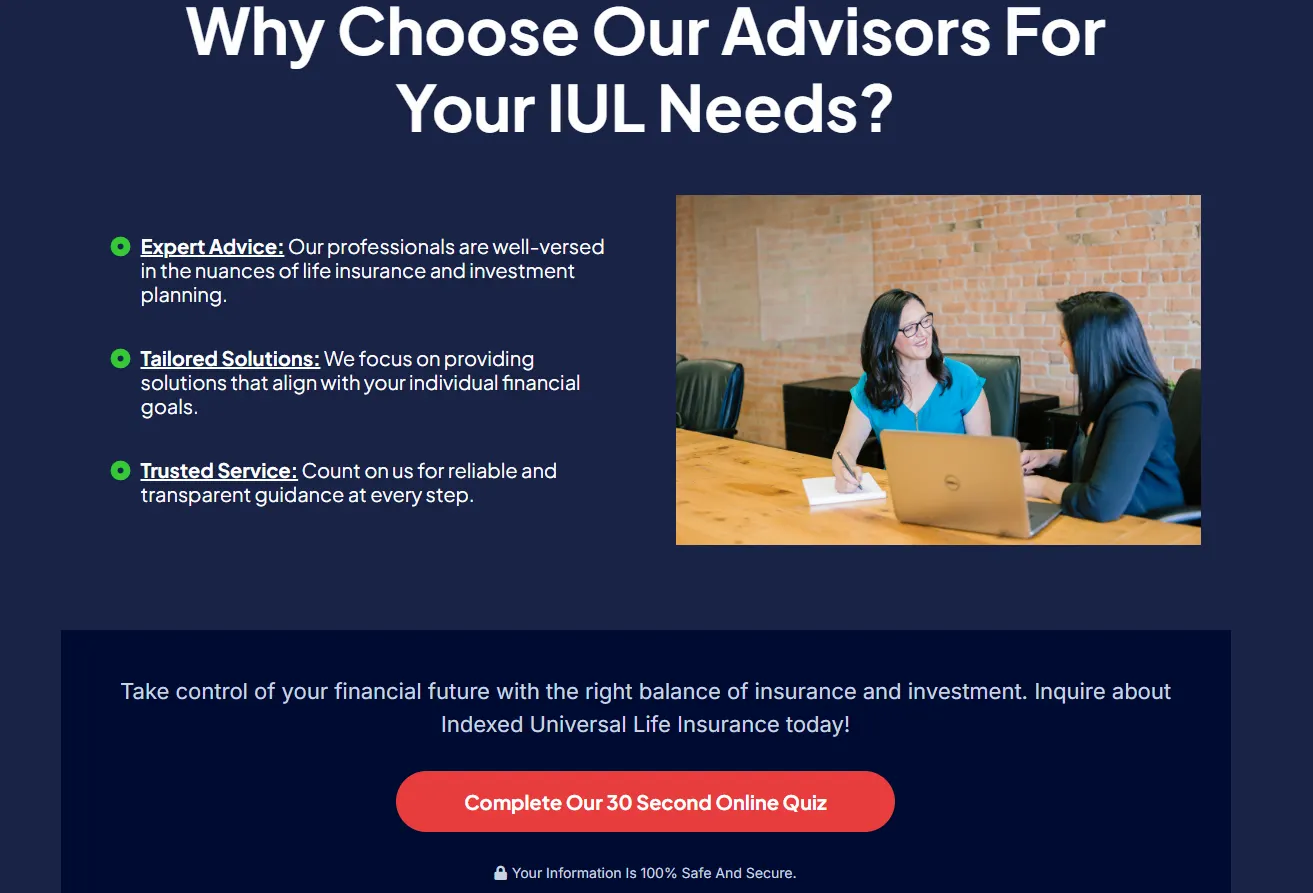 Annuities & IUL snapshot screenshot