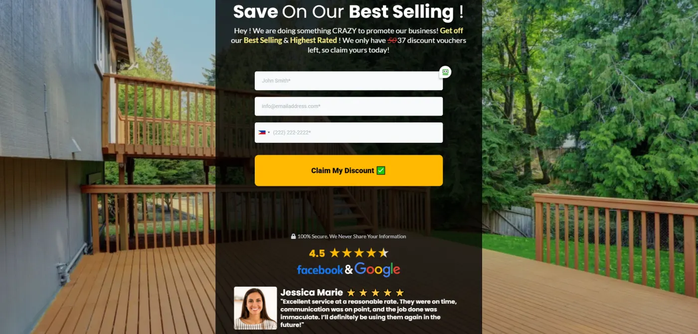 Deck & Patio Builders snapshot preview