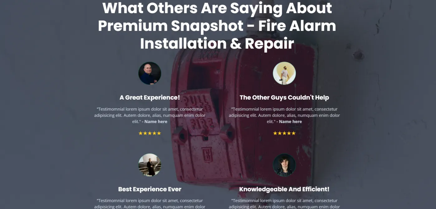 Fire Alarm Installation & Repair snapshot screenshot
