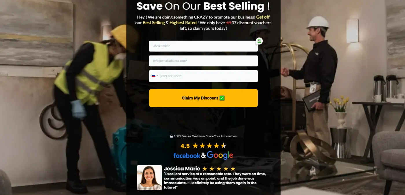 Fire & Water Damage Restoration snapshot screenshot
