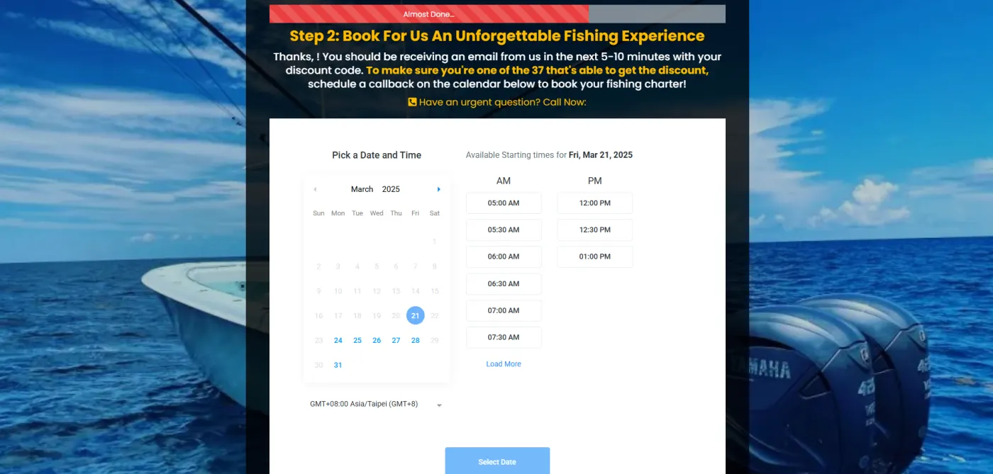 Fishing Charter snapshot preview