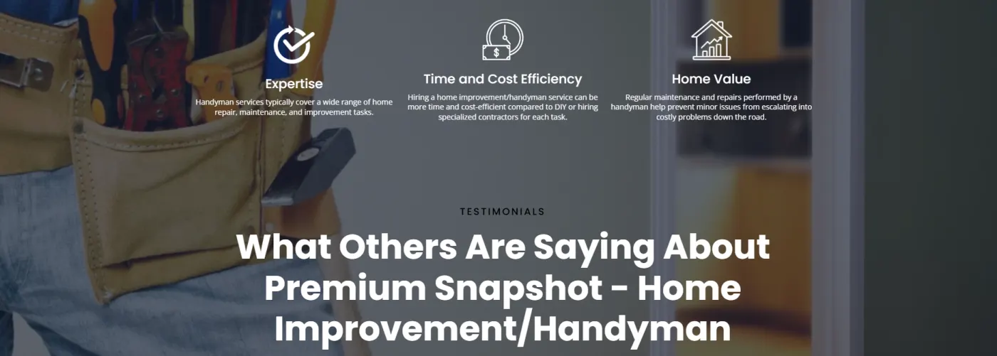 Home Improvement/Handyman snapshot screenshot