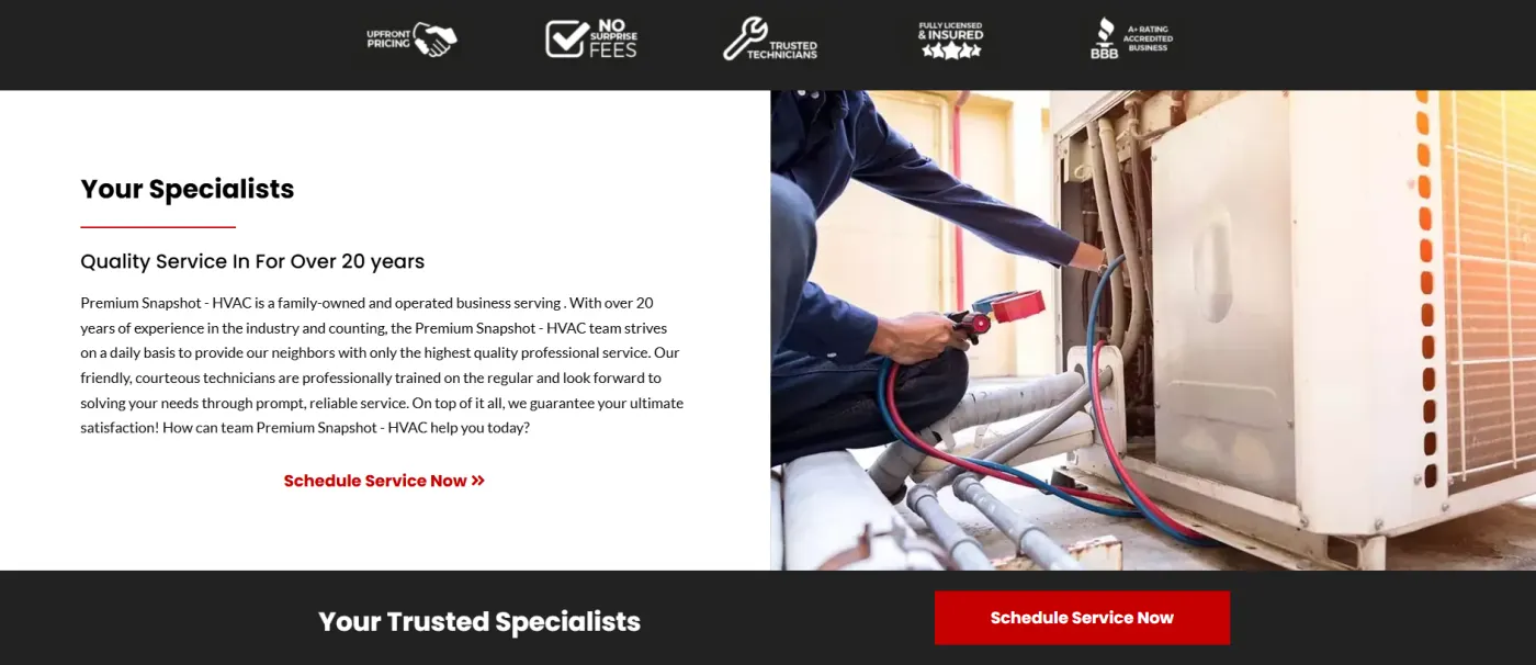 HVAC snapshot screenshot