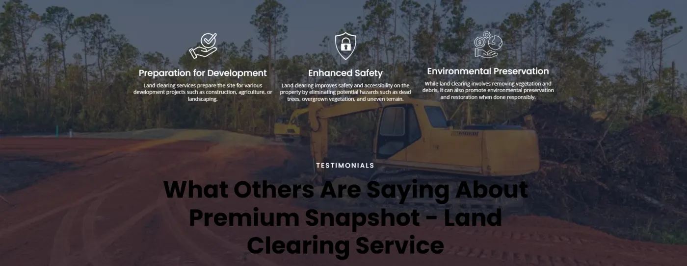 Land Clearing Service snapshot screenshot