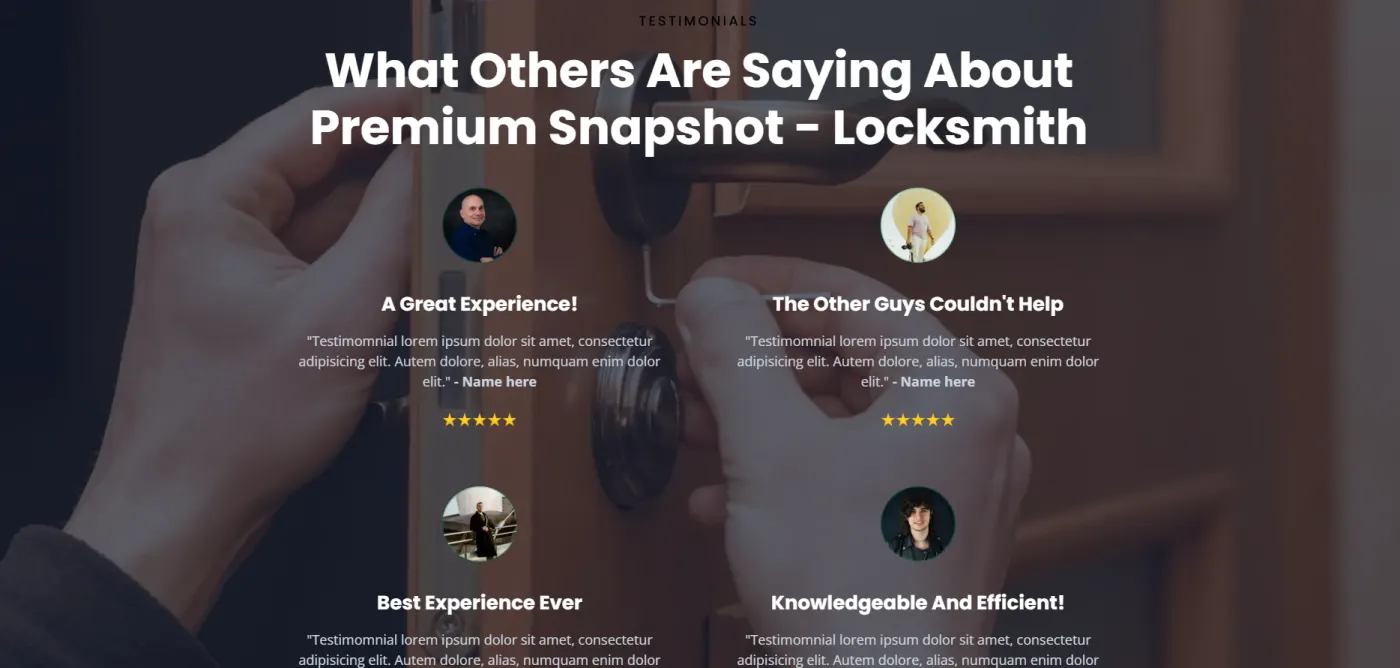Locksmith snapshot screenshot