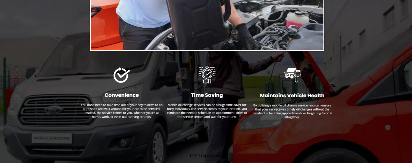 Mobile Oil Change snapshot screenshot