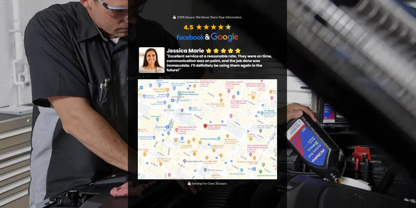 Oil Change Service snapshot screenshot