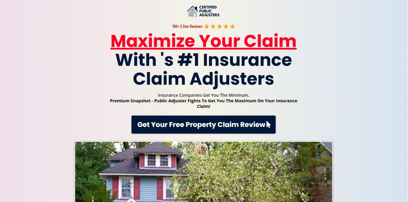 Public Adjuster snapshot screenshot