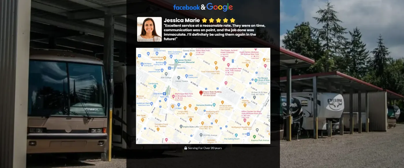 RV Storage Facility snapshot screenshot